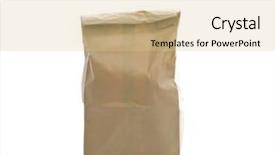 Presentation with paper bag - Beautiful PPT theme featuring paper bag isolated backdrop and a lemonade colored foreground
