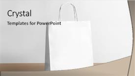  Presentation with paper bag - Audience pleasing presentation theme consisting of paper bag on table backdrop and a white colored foreground