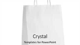  Presentation with paper bag - Amazing presentation theme having paper bag on white background backdrop and a white colored foreground