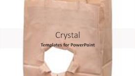  Presentation with torn paper - Amazing PPT theme having paper-bag-with-a-torn backdrop and a soft green colored foreground