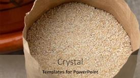  Presentation with paper bag - Cool new presentation theme with paper-bag-with-barley-grits backdrop and a coral colored foreground