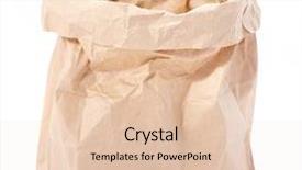  Presentation with paper bag - Beautiful PPT theme featuring paper bag backdrop and a lemonade colored foreground