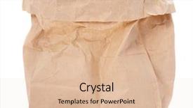  Presentation with paper bag - Beautiful presentation theme featuring paper bag backdrop and a lemonade colored foreground