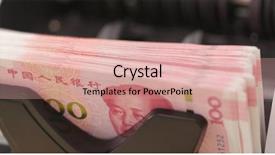  Presentation with counting - PPT theme with counting paper banknote machine background and a  colored foreground