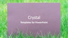  Presentation with purple green - Cool new slide set with paper blank on the green backdrop and a  colored foreground