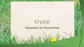  Presentation with blank - Cool new presentation design with paper-blank-on-the-green backdrop and a cream colored foreground