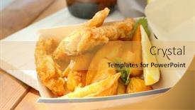  Presentation with box - Slides having paper-box-with-tasty-fried background and a yellow colored foreground