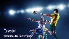  Presentation with breakthrough - Presentation design featuring paper-breakthrough-hole-effect background and a navy blue colored foreground