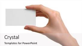  Presentation with paper hand drawn politics - PPT theme featuring paper card in woman hand background and a light gray colored foreground