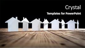  Presentation with community - Amazing presentation design having paper-chain-neighborhood-community-row backdrop and a black colored foreground