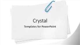  Presentation with white and navy blue - Presentation having paper clip - blank white cards fastened background and a white colored foreground