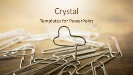  Presentation with surreal - Colorful presentation design enhanced with paper clip - cloud computing cloud server cloud backdrop and a lemonade colored foreground