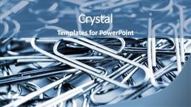  Presentation with texture - Amazing PPT theme having paper clip close up texture backdrop and a teal colored foreground