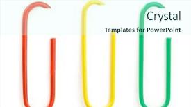  Presentation with notebook paper wiht clip - PPT layouts having paper clip set isolated background and a cool aqua colored foreground