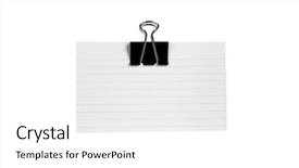  Presentation with medical index card - Colorful presentation theme enhanced with paper clips holds index cards backdrop and a white colored foreground