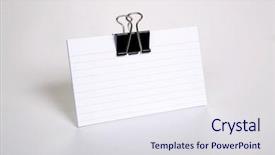  Presentation with medical index card - Slide set having paper clips holds index cards background and a sky blue colored foreground