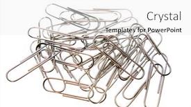  Presentation with paper - Presentation design having paper-clips-isolated-over-white and a white colored foreground