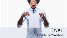  Presentation with afro - Presentation design with  background and a  colored foreground