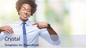  Presentation with afro - Slide deck enhanced with  background and a  colored foreground