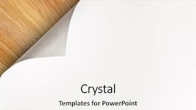  Presentation with wood texture - Slide deck featuring paper corner curl with wood background and a white colored foreground