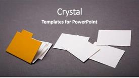  Presentation with manila - Audience pleasing PPT layouts consisting of paper cut of manila folder backdrop and a gray colored foreground