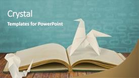  Presentation with end year 2018 - PPT layouts having horse 2014 on old book background and a seafoam green colored foreground