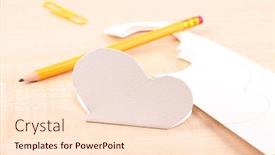  Presentation with cut - PPT theme having paper-cut-out-butterfly background and a lemonade colored foreground