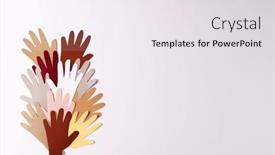  Presentation with humanitarian aid - Slides with paper-cut-out-of-multi background and a white colored foreground