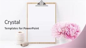  Presentation with white sheet - Presentation design consisting of paper din a4 portrait format background and a sky blue colored foreground