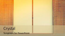  Presentation with vintage paper - Presentation theme featuring paper door filtered image process background and a lemonade colored foreground