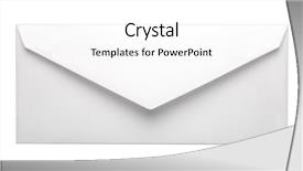 Presentation with envelope - Theme consisting of paper envelope isolated on white background and a white colored foreground