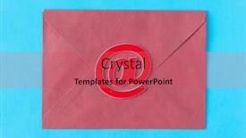  Presentation with email - Audience pleasing PPT layouts consisting of paper-envelope-with-email-sign backdrop and a coral colored foreground