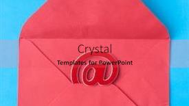  Presentation with email - Slide deck featuring paper-envelope-with-email-sign background and a red colored foreground