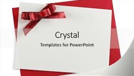  Presentation with envelope - Slide deck consisting of paper envelope with white card background and a white colored foreground