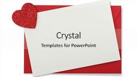  Presentation with envelope - Cool new slide set with paper envelope with white card backdrop and a white colored foreground