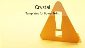  Presentation with green generic - Theme consisting of paper exclamation mark sign generic background and a blonde colored foreground