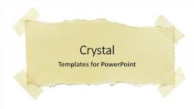  Presentation with yellow paper - Amazing slides having paper fastened with masking tape backdrop and a blonde colored foreground