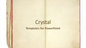  Presentation with fold - Audience pleasing PPT theme consisting of paper fold - open old blank book backdrop and a cream colored foreground