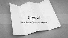  Presentation with world map - Colorful slides enhanced with paper folded with world map backdrop and a white colored foreground