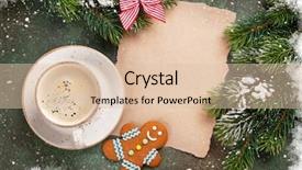  Presentation with snow tree - Cool new theme with paper for christmas wishes coffee backdrop and a  colored foreground