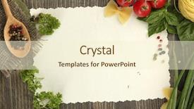  Presentation with chili - Amazing PPT layouts having paper for recipes vegetables backdrop and a cream colored foreground