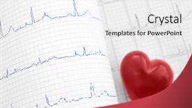  Presentation with paper heart book - Slides with paper form and red heart background and a  colored foreground