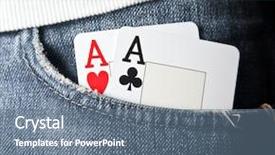  Presentation with foster care aces - Beautiful theme featuring paper games - dishonest man hiding two aces backdrop and a  colored foreground