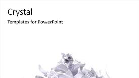  Presentation with garbage - Cool new slides with paper garbage backdrop and a white colored foreground