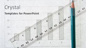  Presentation with paper line - Theme with paper-graph-pencil-line-scale background and a white colored foreground