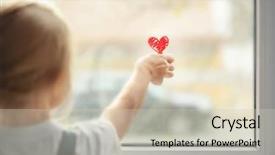  Presentation with autism - Presentation theme consisting of paper heart near window autism background and a soft green colored foreground