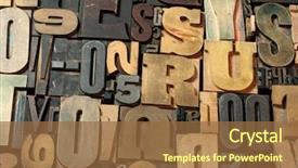  Presentation with cases - Colorful PPT theme enhanced with paper industry - background of vintage wooden print backdrop and a tawny brown colored foreground