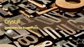  Presentation with vintage letter - Presentation theme having paper industry - background of vintage wooden print background and a tawny brown colored foreground