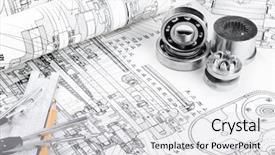  Presentation with tool belt tools - Colorful PPT theme enhanced with paper industry - drawing detail and drawing tools backdrop and a light gray colored foreground