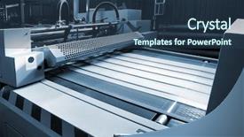  Presentation with printing industry - Audience pleasing slides consisting of paper industry - polygraphic process in a modern backdrop and a ocean colored foreground